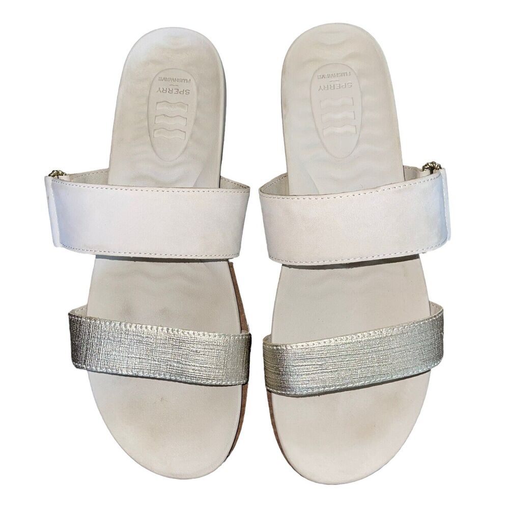 Sperry Women's Sandal Leather Plushwave Slide Flat - Picture 2 of 9